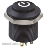 APEM Apem Pushbutton Switch 200 mA @ 12 V dc Panel Mount 2-pole On / Off Switch