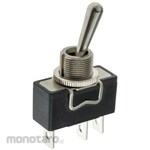 APEM Apem Toggle Switch On-Off-On Single Pole Double Throw (SPDT) Panel Mount 15 A @ 250 V ac