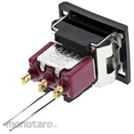 C & K COMPONENTS C &amp; K Pushbutton Switch 1 A @ 28 V dc Momentary Panel Mount Green Single Pole Double Throw (SPDT)