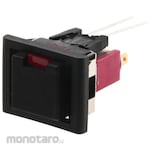 C & K COMPONENTS C &amp; K Pushbutton Switch 1 A @ 28 V dc Momentary Panel Mount Red Single Pole Double Throw (SPDT)