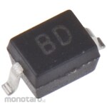 DiodesZetex Bidirectional TVS Diode 84W 14V 2-Pin