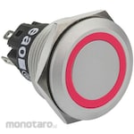 EAO EAO Pushbutton Switch 1 A @ 24 V dc Momentary Panel Mount Red Single Pole Double Throw (SPDT)