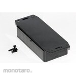 HAMMOND Hammond, ABS resin, Height: 25 mm, Depth: 100 mm 1591AF2BK