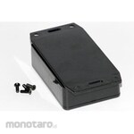 HAMMOND Hammond, ABS resin, Height: 26 mm, Depth: 85 mm 1591MF2BK