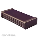 HAMMOND Hammond, Aluminum, Height: 23 mm, Depth: 120 mm 1455C1201BK