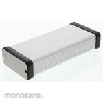 HAMMOND Hammond, Aluminum, Height: 23 mm, Depth: 120 mm 1455C1202