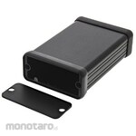 HAMMOND Hammond, Aluminum, Height: 23 mm, Depth: 80 mm 1455C801BK