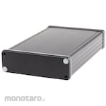 HAMMOND Hammond, Aluminum, Height: 30.5 mm, Depth: 160 mm 1455L1601BK
