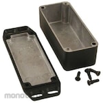 HAMMOND Hammond, Aluminum, Height: 31 mm, Depth: 122 mm 1590WAFLBK