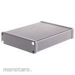 HAMMOND Hammond, Aluminum, Height: 31 mm, Depth: 160 mm 1455P1601BK