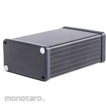 HAMMOND Hammond, Aluminum, Height: 43 mm, Depth: 120 mm 1455K1201BK