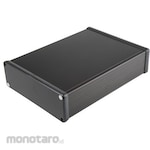HAMMOND Hammond, Aluminum, Height: 51.5 mm, Depth: 220 mm 1455T2201BK