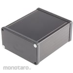 HAMMOND Hammond, Aluminum, Height: 53 mm, Depth: 120 mm 1455N1201BK