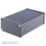 HAMMOND Hammond, Aluminum, Height: 53 mm, Depth: 160 mm 1455N1602BK