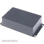 HAMMOND Hammond, Aluminum, Height: 56 mm, Depth: 187.8 mm 1590DFLBK