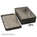 HAMMOND Hammond, Aluminum, Height: 56 mm, Depth: 217 mm 1590WDFLBK