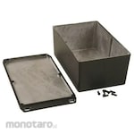 HAMMOND Hammond, Aluminum, Height: 82 mm, Depth: 217 mm 1590WEFLBK