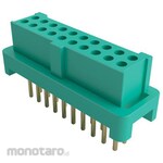 HARWIN HARWIN PCB Socket, 12-pole, 1.25mm, 2-row, Through-hole Mounting