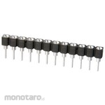 HARWIN Pin Header Pin Socket 1 Row HARWIN Vertical 2.54mm, 32 Positions Through Hole Mounting