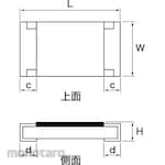 Kamaya Electric Kamaya Electric Thick Film Chip Resistor, 0603 Size, 0.05W