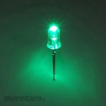Linkman LED 5mm, green, high brightness, clear lens