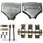 NORCOMP Norcomp D-Sub Backshell 952 Series 25 Pole High Density D-Sub, Natural, 952-025-030R121