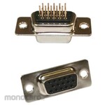 NORCOMP Norcomp D-sub Connector, 15-way, Female, Panel Mount, 180-015-213R001