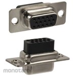NORCOMP Norcomp D-sub Connector, 15-way, Female, Panel Mount, 180-015-273L000