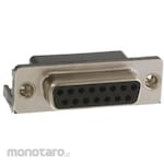 NORCOMP Norcomp D-sub Connector, 15-way, Female, Panel Mount, 182-015-213R531