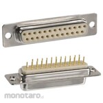 NORCOMP Norcomp D-sub Connector, 25-way, Female, Panel Mount, 172-E25-213R001