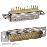 NORCOMP Norcomp D-sub Connector, 25-way, Male, Panel Mount, 172-E25-113R001