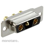 NORCOMP Norcomp D-sub Connector, 3-Pole, Female, Panel Mount, 681M3W3K203L001