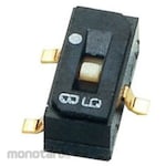 Nidek Components (formerly Nidec Copal Electronics) NIDEC COPAL ELECTRONICS GMBH Slide Switch 1 Circuit 2 Contacts 100 mA