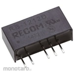 RECOM Recom DC-DC converter Vout: ±12V dc 10.8 → 13.2 V dc, 1W, RB-1212D