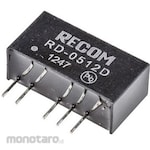 RECOM Recom DC-DC converter Vout: ±12V dc 4.5 → 5.5 V dc, 2W, RD-0512D