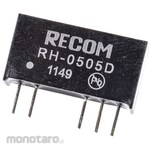 RECOM Recom DC-DC converter Vout: ±5V dc 4.5 → 5.5 V dc, 1W, RH-0505D