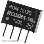 RECOM Recom DC-DC converter Vout: 12V dc 10.8 → 13.2 V dc, 1W, ROM-1212S