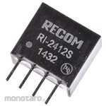 RECOM Recom DC-DC converter Vout: 12V dc 21.6 → 26.4 V dc, 2W, RI-2412S