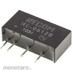 RECOM Recom DC-DC converter Vout: 12V dc 4.5 → 5.5 V dc, 1W, RE-0512S