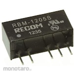 RECOM Recom DC-DC converter Vout: 5V dc 10.8 → 13.2 V dc, 1W, RBM-1205S