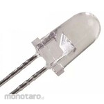 ROHM ROHM LED, Yellow, Through-hole mounting, 5 mm (T-1 3/4), SLI-580YT3F