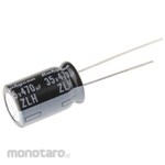 Rubycon Rubycon Capacitor 470μF, 35V dc, 35ZLH470MEFC10X16