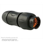 SOURIAU Souriau Sunbank by Eaton Circular Connector, 10 Position, Standard, In-Line, UTS1JC1210P