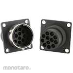 SOURIAU Souriau Sunbank by Eaton Circular Connector, 12-way, Standard, Flange Mount, UTG01412PH