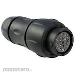 SOURIAU Souriau Sunbank by Eaton Circular Connector, 19 Position, Standard, In-Line, UTS1JC1419S