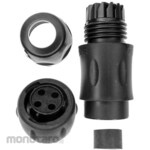 SOURIAU Souriau Sunbank by Eaton Circular Connector, 3-Pole, Standard, Cable Mount, UTS6JC103S