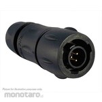 SOURIAU Souriau Sunbank by Eaton Circular Connector, 3-Pole, Standard, Cable Mount, UTS6JC8E3P