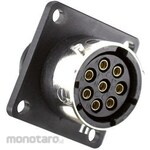 SOURIAU Souriau Sunbank by Eaton Circular Connector, 3-Pole, Standard, Flange Mount, UTG0103S