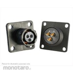 SOURIAU Souriau Sunbank by Eaton Circular Connector, 3-Pole, Standard, Flange Mount, UTS08E3S