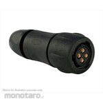 SOURIAU Souriau Sunbank by Eaton Circular Connector, 4-Pole, Standard, Cable Mount, UTS6JC104S